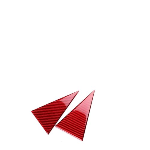 WUTBHGQXWIP Kompatibel mit BMW 1 2er F40 F44 2020-2024 Kofferraumschalter-Knopfrahmenabdeckung Innenverkleidung Carbonfaser-Aufkleber-Styling(Red carbon,For bmw f44) von WUTBHGQXWIP