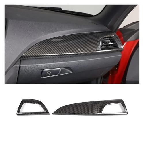 WUTBHGQXWIP Kompatibel mit BMW 1er 2er F20 F21 F22 F23 2012-2018 ABS-Kohlefaser-Aufkleber for die Mittelkonsole des Autos, Innendekorationszubehör(LHD-Style 3) von WUTBHGQXWIP