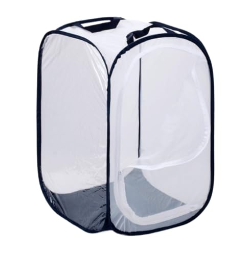 Faunarium Insektenbox Pop-up-Insektenkäfig Mit Zwei Türen for Schmetterlingshabitate Schnecken Terrarium(Black,30x30x30cm) von WUTIANBAO