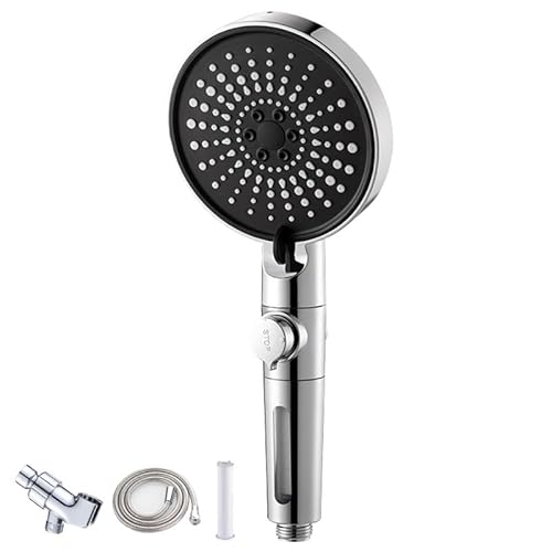 Gefilterter Duschkopf mit Handbrause Hochdruckregen mit mehreren Sprühmodi, Power-Wash von WUTICULA