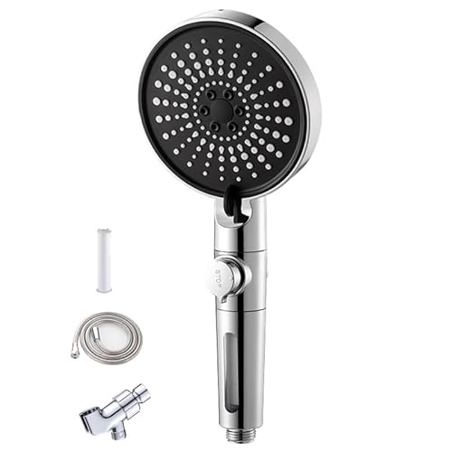 Gefilterter Duschkopf mit Handbrause Hochdruckregen mit mehreren Sprühmodi, Power-Wash von WUTICULA