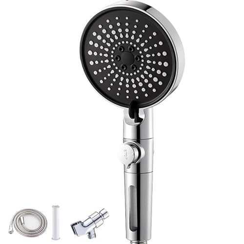 Gefilterter Duschkopf mit Handbrause Hochdruckregen mit mehreren Sprühmodi, Power-Wash von WUTICULA