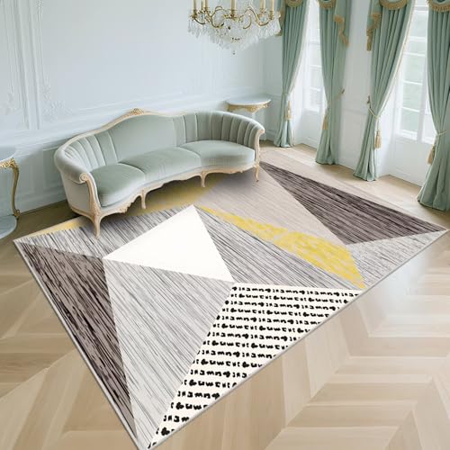 WUTONG Antirutsch Wohnzimmerteppich Modern Beige 80x160cm,Geometrisches Design Pflegeleicht für Esstisch,Kinderzimmer Jungen,Büro WUTONG Antirutsch Wohnzimmerteppich Modern Beige 80x160cm,Geometrisches Design Pflegeleicht für Esstisch,Kinderzimmer Jungen,Büro von WUTONG