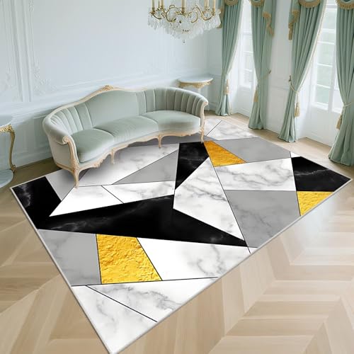 WUTONG Teppich Wohnzimmer 50x80cm Waschbar Kurzflor rutschfest Weich,Moderner Geometrie Teppiche für Schlafzimmer,Balkon,Esszimmer,Grau WUTONG Teppich Wohnzimmer 50x80cm Waschbar Kurzflor rutschfest Weich,Moderner Geometrie Teppiche für Schlafzimmer,Balkon,Esszimmer,Grau von WUTONG