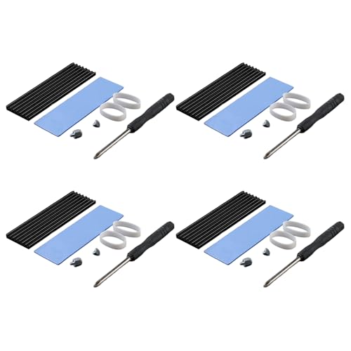 WUUISDNX 4 stücke Aluminium Beschichtung Ps5 M.2 Kühlkörper Kühlkörper Und PC Ps5 Kühlkörper Ps5 Mit Gute Leitfähigkeit Mit M.2 980 Pro, Schwarz, 7 * 2.2 * 0.3 cm WUUISDNX 4 stücke Aluminium Beschichtung Ps5 M.2 Kühlkörper Kühlkörper Und PC Ps5 Kühlkörper Ps5 Mit Gute Leitfähigkeit Mit M.2 980 Pro, Schwarz, 7 * 2.2 * 0.3 cm von WUUISDNX