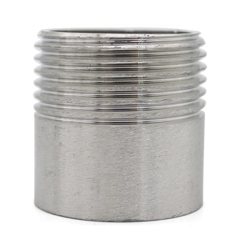 WUUKEPSG 1/8", 1/4", 3/8", 1-1/4", 1-1/2", 1/2", 3/4", 2", 1" Bsp Außengewinde, Stumpfschweißnippel, Edelsta304, Rohrverschraubung Für Wasser, Gas, Öl/45661/5Pcs WUUKEPSG 1/8", 1/4", 3/8", 1-1/4", 1-1/2", 1/2", 3/4", 2", 1" Bsp Außengewinde, Stumpfschweißnippel, Edelsta304, Rohrverschraubung Für Wasser, Gas, Öl/45661/5Pcs von WUUKEPSG