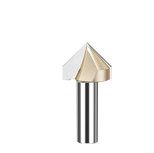 WUUKEPSG 1 Stück 90-Grad-V-Fräser, Hartmetall-Cnc-Fräser Mit V-Nut, Für Holz- Und Mdf-Fräsen, Schlitzen, Gravieren/V00103 WUUKEPSG 1 Stück 90-Grad-V-Fräser, Hartmetall-Cnc-Fräser Mit V-Nut, Für Holz- Und Mdf-Fräsen, Schlitzen, Gravieren/V00103 von WUUKEPSG