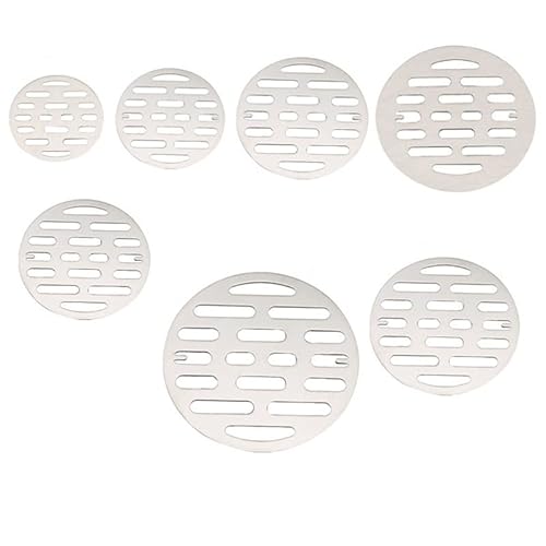 WUUKEPSG 1 Stück Bodenablaufabdeckung Aus Edelstahl,-Spülbeckenfilter,Verstopfungs-Duschhaarstopper, Badezimmer-Hardware/Sier/6.6Cm von WUUKEPSG