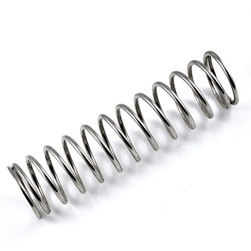 WUUKEPSG 10 Kleine Druckfedern Aus Edelstahl, 0,8 Mm Drahtdurchmesser X 12 Mm Außendurchmesser X (5–50) Mm Länge/0.8 * 12 * 35Mm von WUUKEPSG