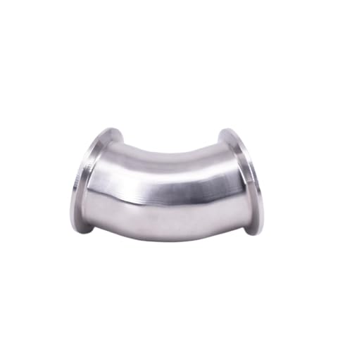 WUUKEPSG 1Pc 1.5" 2" 2.5" 3" 3.5" 4" Tri Clamp 45 Degree Elbow Sus304 Stainless Sanitary Pipe Fitting Connector/63.0Mm Od K77.5Mm von WUUKEPSG