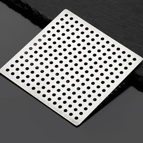 WUUKEPSG 1Pc Stainless Steel Floor Drains Net Cover Square Shower Drain Hole Filter Hair Catcher Stopper,For Kitchen Bathroom Hardware Parts/Color/86Mm von WUUKEPSG