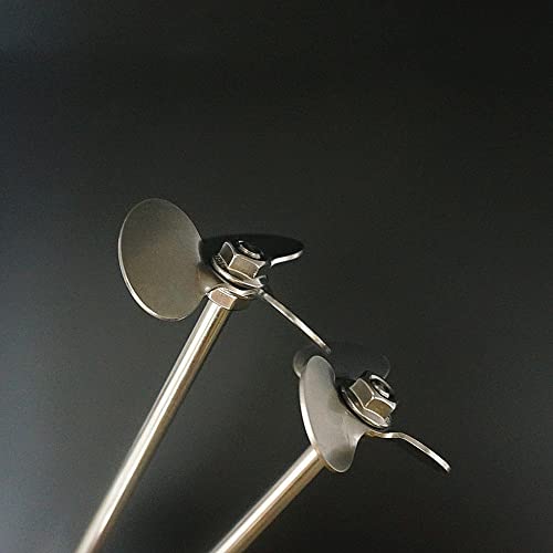 WUUKEPSG 1Set Lab Stainless Steel Three-Leaf Paddle Stirrer 30° Three Blade Withitating Stirrod/7Cm Blade With Rod WUUKEPSG 1Set Lab Stainless Steel Three-Leaf Paddle Stirrer 30° Three Blade Withitating Stirrod/7Cm Blade With Rod von WUUKEPSG
