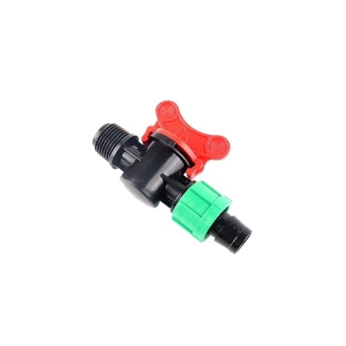 WUUKEPSG 2–100 Stück 16 Mm Mikro-Bewässerungs-Tropfband-Ventilverbinder Mit Außengewinde, Für Bewässerungsschlauch, Bewässerungsband, Schlauchendkappen, Für Soaker, Gewächshaus/Male Thread Vae/16Mm_25 von WUUKEPSG