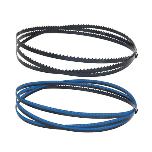WUUKEPSG 2 Stück 62" 1575 Mm Bandsägeblätter, Holzsägeblatt Mit Haken, 1575 X 6,35 X 0,35 Mm, Tpi 6/10/15, Zubehör Für Holzbearbeitungswerkzeuge/Color/Tpi 15 von WUUKEPSG
