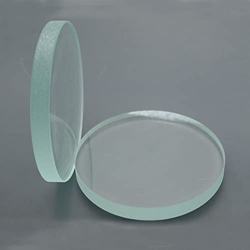 WUUKEPSG 2 Stück Gehärtetes Glas, Gehärtetes Glas, Stalinit-Platte, Linsendurchmesser 40–80 Mm, Dicke 5 Mm, Gehärtete Glaslinse/Clear/75Mm von WUUKEPSG