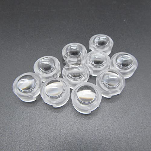 WUUKEPSG 50 Stück 13,0 Mm Led-Minilinsen (30, 45, 60, 90, 100 Grad, 1W, 3W, Synthetische Ir-Led-Reflektorlinsen, Ohne Halter/15 Degree von WUUKEPSG