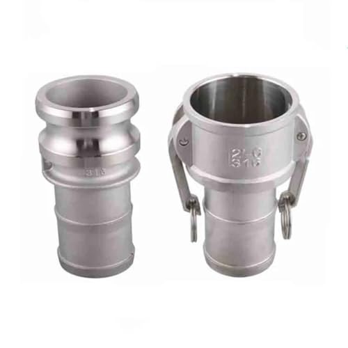 WUUKEPSG C+E Adapterset, Schnellkupplung, Edelsta304L, 1/2" 3/4" 1" 1-1/4" 1-1/2"/2" von WUUKEPSG