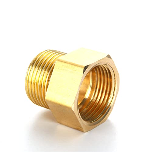 WUUKEPSG Male To Female Thread Brass Pipe Connectbrass Coupler Adapter Threaded Fitting 1/8" 1/4",For Tube Docking 3/8" 1/2"/M1 To F3-01 von WUUKEPSG