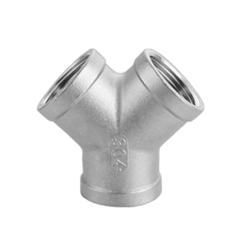 WUUKEPSG Sus 304 Male Female Thread Tee Connector,Bspt Pipe Connector Fitting 1/4" 3/8" 1/2" 3/4" 1" 1-1/4" 1-1/2" 2"/Y Female Thread Tee/3/8" von WUUKEPSG