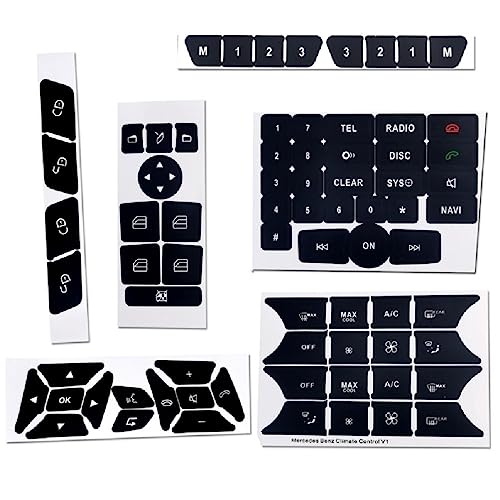 Auto SwitchKnob Repair Aufkleber Front Control Button Decals For W204 S204 C204 C207 A207 R231 W176 W246 X204 Interior Trim Automobile Interior Decals Car Button Repair Sticker Decals Stickers Air Auto SwitchKnob Repair Aufkleber Front Control Button Decals For W204 S204 C204 C207 A207 R231 W176 W246 X204 Interior Trim Automobile Interior Decals Car Button Repair Sticker Decals Stickers Air von WUURAA