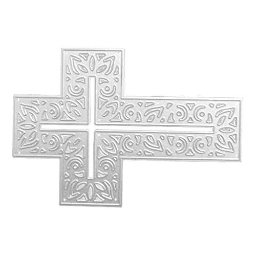 Ostern Kreuz Metall Stanzschablone DIY Scrapbooking Album Papier Karte Stempel Herstellung Dekorieren Werkzeug für Kinder Erwachsene Stanzformen für Scrapbooking von WUURAA