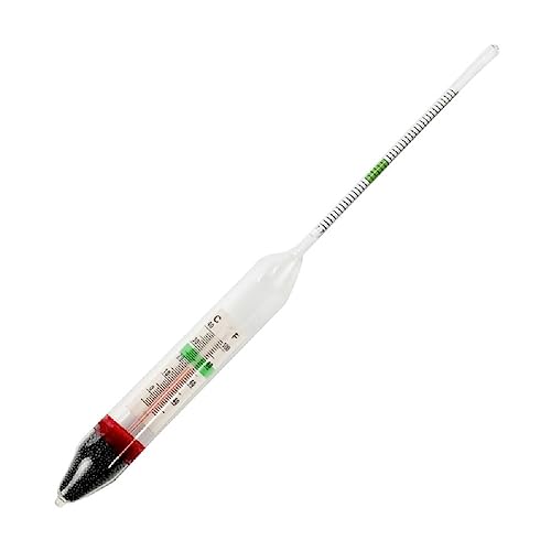 WUURAA Glas Aquarium Hydrometer Mit Integriertem Thermometer Schwimmender Salzwasser Salzgehaltstester Bereich 1 000–1 040 2 Größen Marine Hydrometer von WUURAA