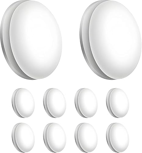 Shower Curtain Weights 10 Paar, Magnetic Weights Round, Magnete für Vorhänge, Duschvorhang Magnet, Shower Curtain Magnets Bottom Geeignet für VorhäNge In Wohnungen, Hotels, UnterküNften Usw (Weiß) von WUWENY