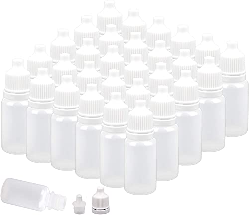 WUWEOT 150 Stück Tropfflaschen 10ml Quetschflaschen Flexible Liquid Flaschen Flaschen Behälter mit Deckel Leere Squeezable Fläschchen für Augentropfen Essential Öl Eliquids von WUWEOT