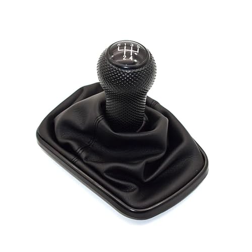 WUWMTUTCK 12mm 5 Geschwindigkeit 6 Geschwindigkeit Auto Schaltknauf Hebel Shifter Gaitor Boot for 1999-2004 Golf 4 IV MK4 R32 Fit for Bora MT(5 Speed-05) von WUWMTUTCK