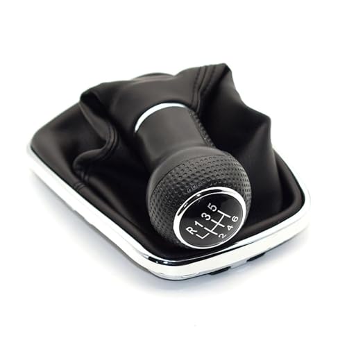 WUWMTUTCK 5/6 Gang 23 mm Schaltknauf Hebel Schalthebel Gamasche Boot passend for Volkswagen Golf 4 IV MK4 GTI R32 Bora Jetta 1999–2004(6 Speed-04) von WUWMTUTCK