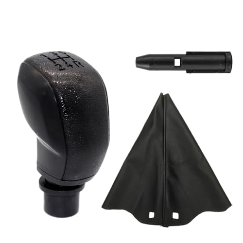 WUWMTUTCK 5-Gang-Auto-Schaltknauf, passend for Peugeot 307 206 207 406 5008 3008, for Citroen C2 C3 C4 Sega Triumph Senna Elysee Picasso(Blakc-Set) von WUWMTUTCK