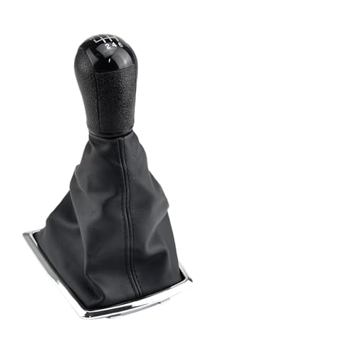 WUWMTUTCK Fit for Ford Fit for Focus 2 Fit for Mondeo MK2 2004 2005 2007 2008 2009 2010 2011 Auto Styling Schaltknauf Hebel Gaitor Shifter Boot Abdeckung Fall(6 Speed-Black-A) von WUWMTUTCK