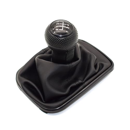 WUWMTUTCK Fit for Volkswagen 1999-2004 Golf 4 IV MK4 GTI R32 Bora Jetta MT 12mm 5/6 geschwindigkeit Auto Schaltknauf Hebel Shifter Gaitor Boot(5 Speed-02) von WUWMTUTCK