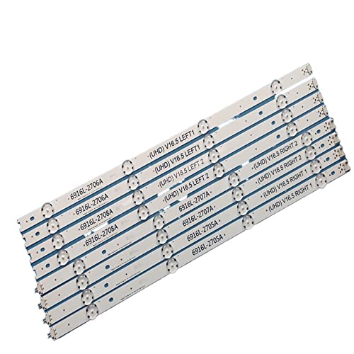 WUWMTUTCK LED Hintergrundbeleuchtung Streifen Fit For LG 49UH656V 49UH668V 49UH6500 49UH650V 49UH661V LC490DGG FJ M6 M5 6916L-2452A 2453A 6916L-2551a 2552A WUWMTUTCK LED Hintergrundbeleuchtung Streifen Fit For LG 49UH656V 49UH668V 49UH6500 49UH650V 49UH661V LC490DGG FJ M6 M5 6916L-2452A 2453A 6916L-2551a 2552A von WUWMTUTCK
