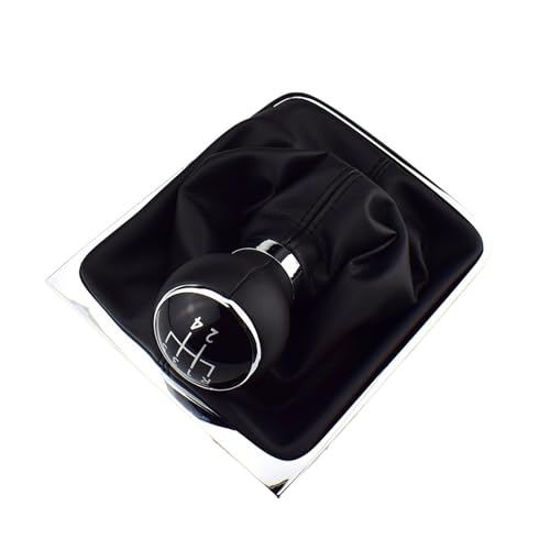 WUWMTUTCK Manueller 6-Gang-Schaltknauf aus Leder, passend for VW Passat B6 2006 2007 2008 2006 2010 2011. Auto-Styling(5 Speed) von WUWMTUTCK