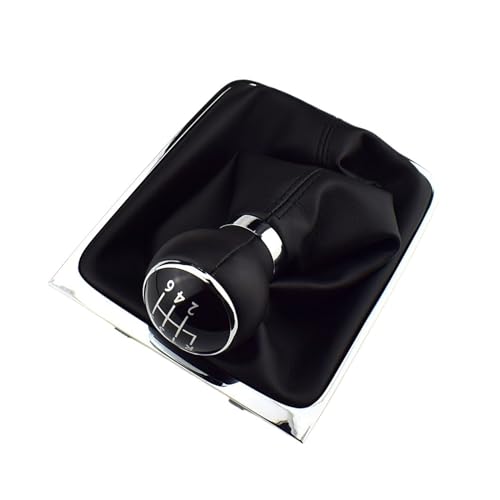 WUWMTUTCK Manueller 6-Gang-Schaltknauf aus Leder, passend for VW Passat B6 2006 2007 2008 2006 2010 2011. Auto-Styling(6 Speed-02) von WUWMTUTCK