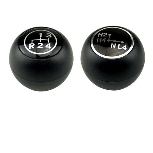 WUWMTUTCK Passend for Toyota Land Cruisers 40 Serie FJ40 FJ43 FJ45 BJ40 BJ45 HJ47 1969-1984 Schaltknauf Hebel Shifter Stiftkopf Handball(Black 4 Speed and H4) von WUWMTUTCK