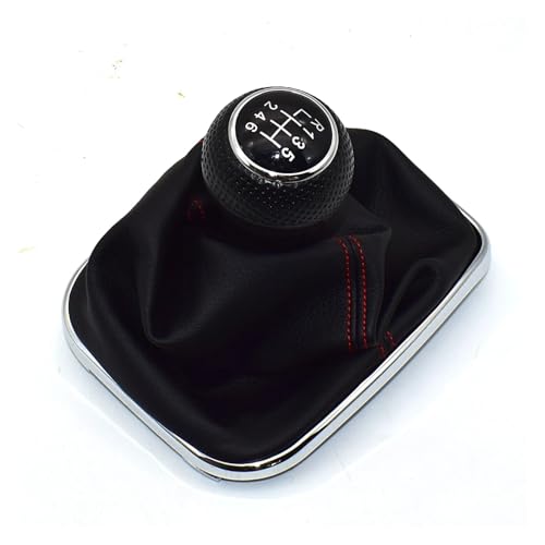 WUWMTUTCK Passend for Volkswagen 1999–2004 Golf 4 IV MK4 GTI R32 Bora Jetta MT 23 mm 5/6-Gang-Auto-Schaltknauf Hebel Shifter Gaitor Boot(6 Speed) von WUWMTUTCK