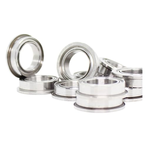 WUWMTUTCK SF689ZZ Flanschlager 9 x 17 x 5 mm, 10 Stück, doppelt geschirmter Edelstahl, Flansch SF689 Z ZZ Kugellager SF689-2Z SF689Z(SF689ZZ-P0-10PC) von WUWMTUTCK