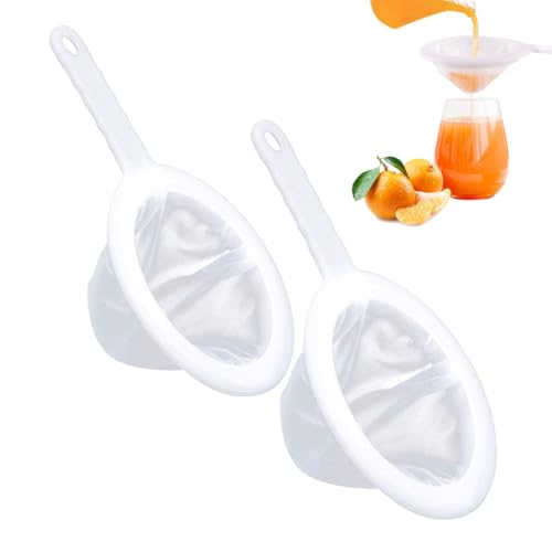 WUWUSU Sieb Fein, 2 Stück Feines Sieb Mit Griff 200/400 Mesh Haarsieb Küche Netzsieb Ultrafeines Trichterfilte Haushaltssieb Handsieb für Saft, Milch, Kaffee Filterung von Speiseöl WUWUSU Sieb Fein, 2 Stück Feines Sieb Mit Griff 200/400 Mesh Haarsieb Küche Netzsieb Ultrafeines Trichterfilte Haushaltssieb Handsieb für Saft, Milch, Kaffee Filterung von Speiseöl von WUWUSU