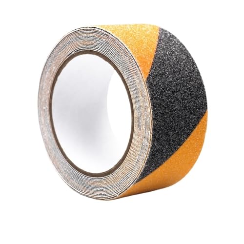2 Stück 5M Anti-Rutsch-Klebeband, wasserdicht, rutschfest, for ältere Menschen, Treppen, Böden Für Drinnen Und Draußen(Yellow and black,50mm) von WUYXTO