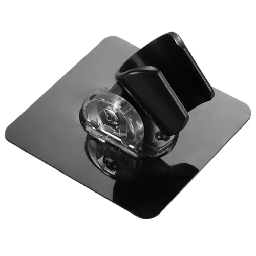 2 Stück 90 Grad verstellbarer Duschkopfhalter Duschhalterung Wandhalterung Selbstklebende Badezimmerhalterung Duschkopfmontage tragbar Für Handbrause(Black) von WUYXTO