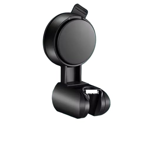 2 Stück Duschkopfhalter, Saugnapf-Handbrausehalter, große Duschkopfstützen, verschiebbar, Wandmontage Für Handbrause(Black) von WUYXTO