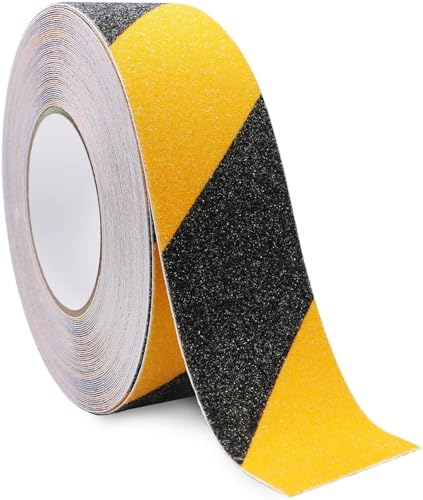 2 Stück PVC-Anti-Rutsch-Sicherheits-Griffband, rutschfeste Lauffläche for Treppen, for den Innen- und Außenbereich Für Drinnen Und Draußen(2.5cm) von WUYXTO