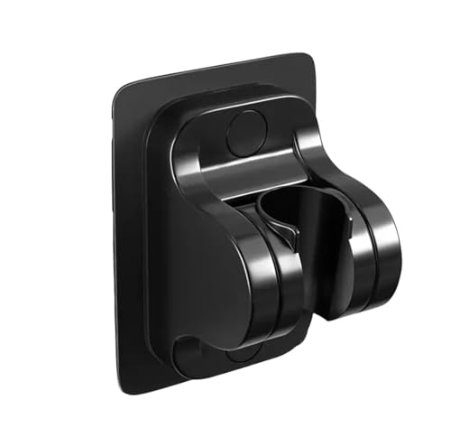 2 Stück Perforations-Duschhalterung, verstellbarer Duschkopf, Hängesitz, Badezimmer-Dusche, Regen, Lotus-Baldachin, feste Wandbasis Für Handbrause(Black) von WUYXTO