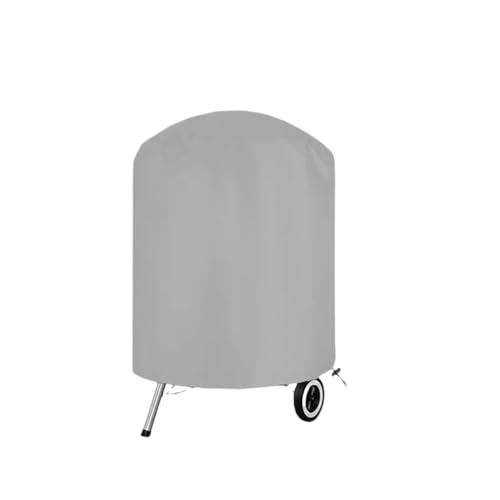 210D Tuch rund grau Outdoor Grill Abdeckung Feuerstelle Herd BBQ Abdeckungen wasserdicht Heavy Duty Garten Elektro Schutzhaube Für Den Außenbereich(58x77cm) von WUYXTO