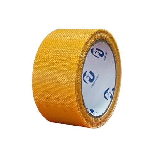 2PCS Anti-Rutsch-Badezimmer-Klebeband Duschraum Anti-Fall-Bodenfliese Rutschfeste Diamant-Textur Selbstklebender Streifen Für Drinnen Und Draußen(Yellow,50mm) von WUYXTO