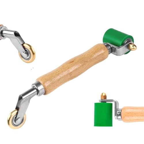 40 mm Silikon-Handrad, Kunststoff-Schweißpistolenrolle, hochtemperaturbeständige Nahtrolle, Zubehör for PVC-/TPO-/EPDM-Schweißwerkzeuge Für Kantenumleimer(Green B) von WUYXTO