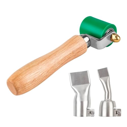 40 mm Silikon-Handrad, Kunststoff-Schweißpistolenrolle, hochtemperaturbeständige Nahtrolle, Zubehör for PVC-/TPO-/EPDM-Schweißwerkzeuge Für Kantenumleimer(Green C) von WUYXTO
