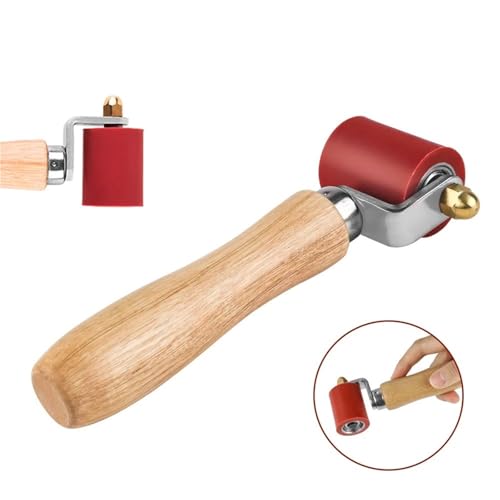 40 mm Silikon-Handrad, Kunststoff-Schweißpistolenrolle, hochtemperaturbeständige Nahtrolle, Zubehör for PVC-/TPO-/EPDM-Schweißwerkzeuge Für Kantenumleimer(Red B) von WUYXTO